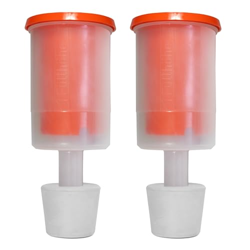 2 st. jäsgrindar inklusive pluggar original maträtter för drycker och mustfat, jäsrör, vinöltillverkning, surkål, jäsning, kimchi