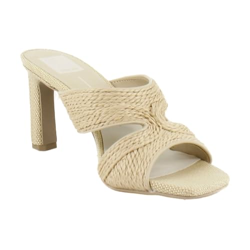 Image of Natural Raffia GITEL Heels by DOLCEVITA