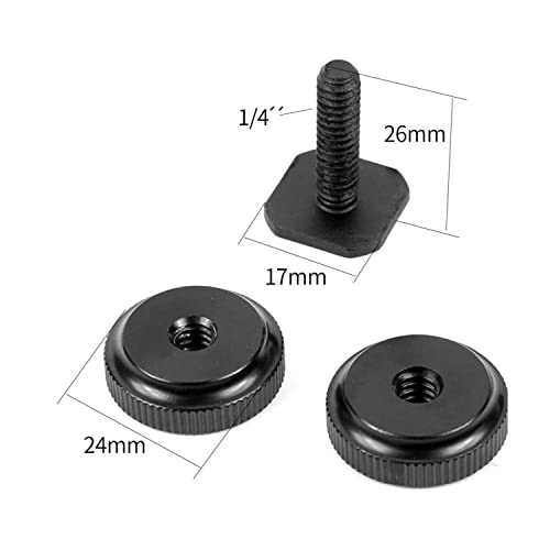 HUMBLE Camera Shoe Pro 1/4" Flash Hot Shoe Screw Adapter Tripod Mount Phone Clip Holder for DSLR Camera.