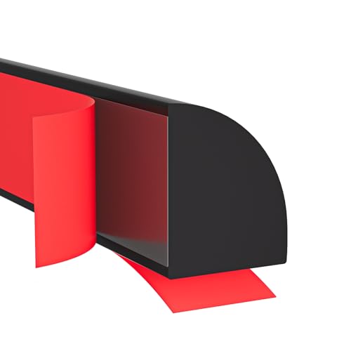 Flexible Quarter Round Molding, Peel and Stick Rubber Quarter Round Trim, Double-Sided Adhesive Bathtub Trim Molding