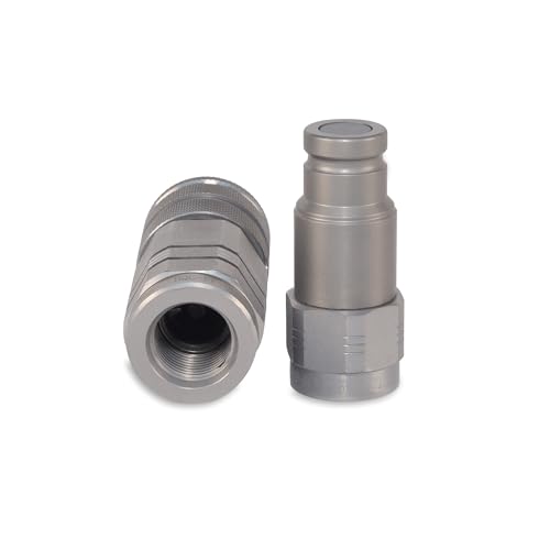 Image of 3 /8″ Flat Face Hydraulic Quick Couplers Set - 1 /2″ SAE Port