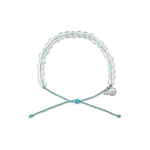 4Ocean Original Handmaded Beaded Bracelet Made From Recycled Plastic with Stainless Steel Charm + Stickers | Men Women| Supports Ocean Conservancy (Dolphin) Cover