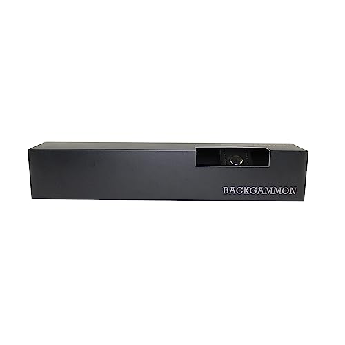 Backgammon de voyage noir 33 cm mallette jeu de société traditionnel compact - 3