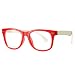 COASION Kids Clear Glasses for Little Girls Boys, Geek Fake Nerd Eyeglasses for Costume (Age 4-12) (Red)