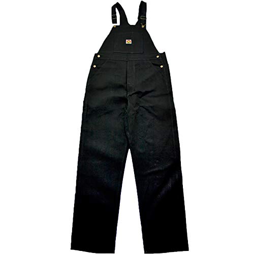 Ben Davis Men's Black Bib Overalls (44W x 32L, Black) Amazon.in