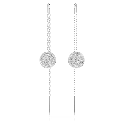Swarovski Meteora Earrings Collection, Meteor Inspired Design with Snow Pavé of Clear Round Crystals2
