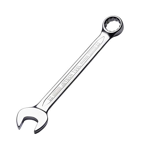 Jetech 22Mm Combination Wrench (6 Pack) - Industrial Grade Spanners With 12-Point Design, 15-Degree Offset, Made With Durable Chrome Vanadium Steel In Sand Blasted Finish, Forged, Heat-Treated, Metric #TOP1