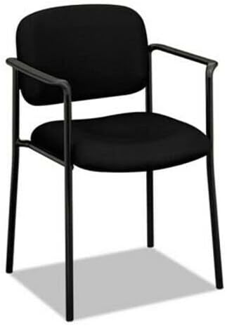 Office Chair Stacking Guest Chair with Arms Steel Black Desk Chair Gaming Chair