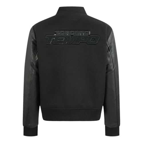 Image of Pro Standard Womens WNBA Classic Triple Black Varsity Jacket
