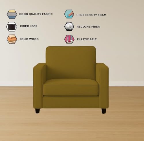 Image of The MM Furniture store Premium Fabric Sofa - Camel (1 Seater)