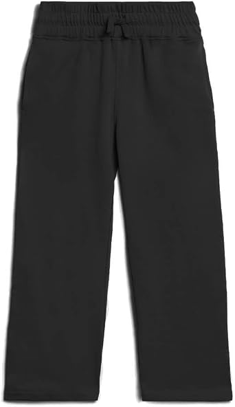 Mightly Girls Cozy Wide Leg Pants | Organic Cotton Soft Fleece Sweatpants, Comfy Stretch Waistband, Fair Trade Certified