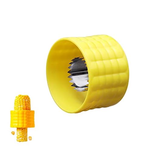 Corn Stripper Tool - Easy Corn Cob Remover with Stainless Steel Blades - Quick Corn Shucker and Kernel Remover for Corn on the Cob - Handy Corn Stripping Tool for Effortless Corn Preparation