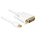 Produktbild Delock 83986 0.5m Mini DisplayPort DVI-D Weiß - Videokabel-Adapter (0,5 m, Mini DisplayPort, DVI-D, Männlich, Männlich, Gold)