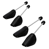 [Neutral Zenith] シューキーパー シューツリー 2足セット 【トラベル用にも】 靴伸ばし 形崩れ防止 シワ伸ばし バネ式 靴ケア用品 24〜30cm対応 メンズ (ブラック)