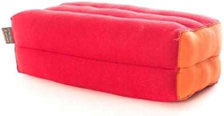 Zafuko Standard Meditation and Yoga Cushion - Bright Red/Orange