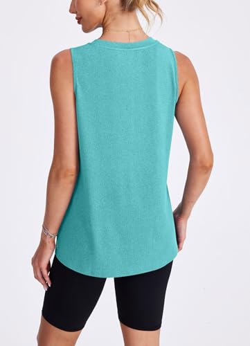 Image of Womens Workout Tank Tops Lightweight Sleeveless Shirts for Women Loose Fit Tops for Athletic Running Tennis Yoga