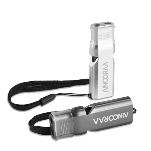 Silbato para árbitros y entrenadores 2 unidades con cordón miniatura 3