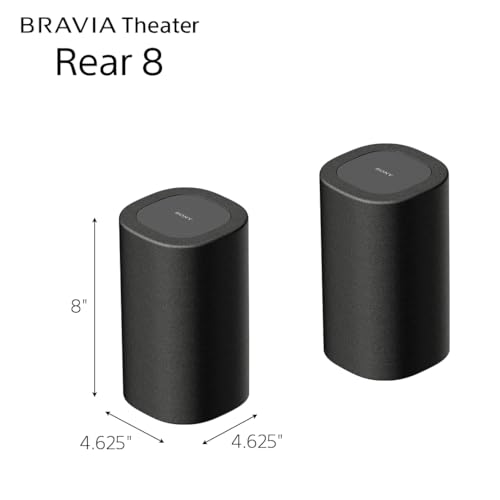 Image of Sony BRAVIA Theater Rear 8 Wireless Rear Speakers for Soundbar SA-RS8 | Compatible with BRAVIA Theater (Trio, Bar 9 /8 /7), HT-A7000 /A5000 /A3000, Direct Connection to Compatible BRAVIA TV