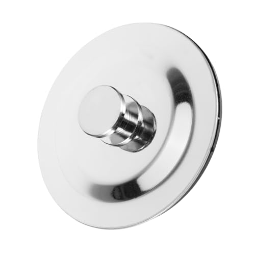 ULTECHNOVO Tub Drain Stopper and Hair Catcher for Bathtubs Sinks and Showers Bathroom with Black Rubber Stopper for Use
