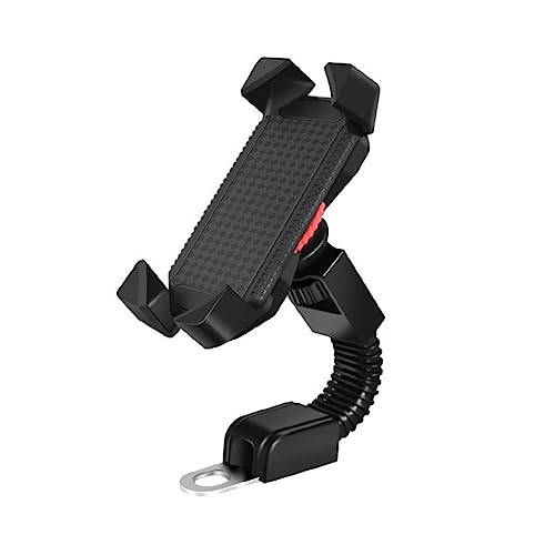 Supporto Telefono per Specchietto Retrovisore con Staffa Antiscivolo e Protezione per Smartphone per e Manubrio Mtb
