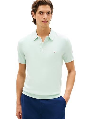 Image of Tommy Hilfiger Men's Lightweight Cotton Knit Short Sleeve Polo Shirt