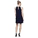 S.L. Fashions Women's Short Beaded Halter Neck Cocktail Gown, Wedding Guest, Party Dress, (Petite and Regular Sizes),Navy, 10