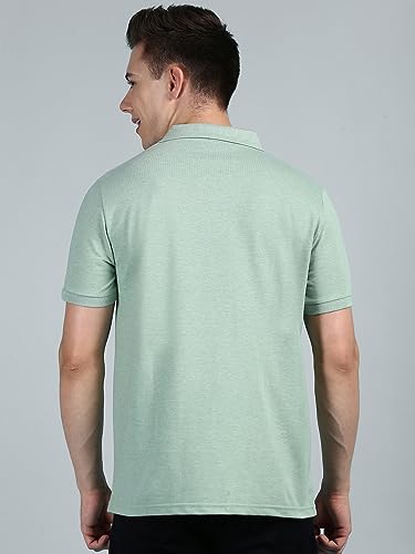 Image of Lux Cozi Men Cotton Solid Regular Fit Polo Shirt