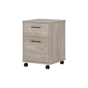 Bush Furniture Key West 2 Drawer Mobile File Cabinet, Rolling File Cabinet for Home Office