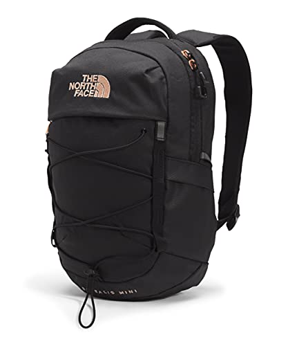 Image of The North Face 10L Mini Borealis Laptop Backpack, TNF Black Heather /Burnt Coral Metallic, One Size