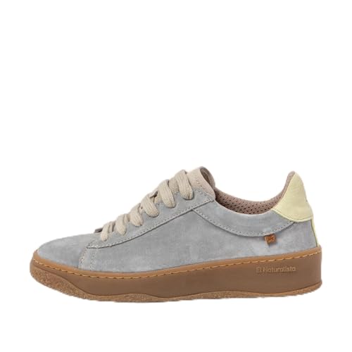 Chaussures El Naturalista N5848 Silk Suede Blue Homme Femme baskets daim bleu confort