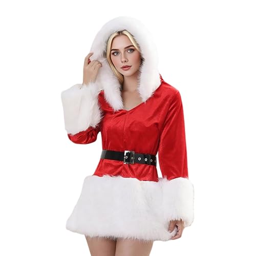 Déguisement Mère Noël femme avec lingerie sexy push up pour soirée