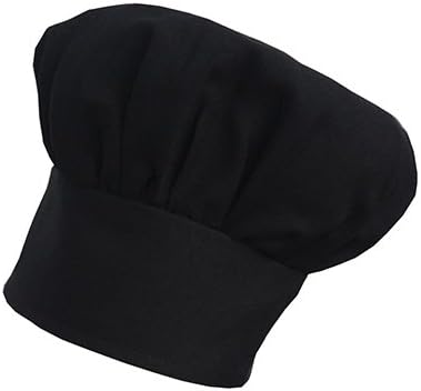 Miniatura 3 de Chefskin 4X XXXXl Juego de Chef Delantal negro azabache + sombrero, tela Ultra Lite