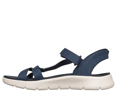 Skechers SKECHERS Women's GO Walk Flex Sandal - Illuminate Hands Free Slip-ins Fisherman, Navy, 9