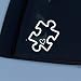 Autism Awareness Puzzle Heart Car Vinyl Decal Window Bumper Sticker, 6-Inch Wide White Design for Vehicles and Smooth Surfaces