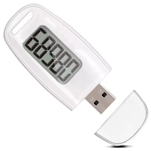 Lawnrden Pidomètre LCD Portable comptoir précis pour Marcher avec Clip USB USB Pootydomage de Poche pour Hommes Femmes Enfants Adultes | pédomètres