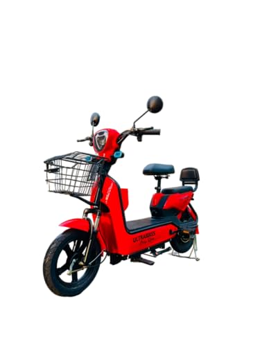 Image of Ultrabikes City Ride Moped | 550 watt Motor | 48V 18Ah Lithium Ion Battery | NO DL Required | 40 Top Speed | Digital Display | 2 Year Warranty | 3 Speed Modes I 70 KM in Single Charge