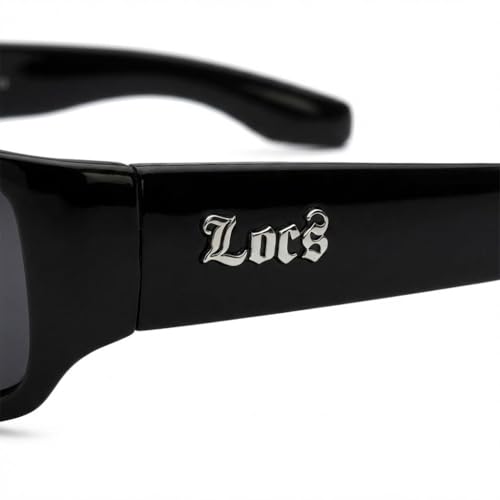 Image of Locs Mad Dog Hardcore Gangster Cholo Narrow Rectangular Sunglasses