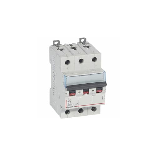 Disjoncteur triphasé 4A Legrand DX3 407824 courbe C 3P à vis 6/10ka pour installation modulaire