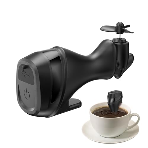 Agitadores eléctricos de café – ABS 10 x 4,5 x 3 cm, mezclador portátil USB | Licuadora de bebidas de hélice fácil de limpiar para café, jugo, cacao, hogar, oficina, viajes, cocina, cafetería, bar |