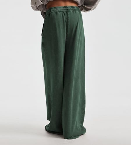 Image of Colorful world Mens Sweatpants Acid Washed Elastic Waist Drawstring Sweat Pants Cotton Baggy Streetwear Pant with Pockets
