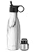 Simple Modern Apex Botella Agua Acero Inoxidable Térmica con 2 Tapas: Pajita Reutilizable y Atornillable 355/470/590/710ml Prueba De Fugas Termo sin BPA 24 Horas Frio Botellas Para Niños Doble Pared