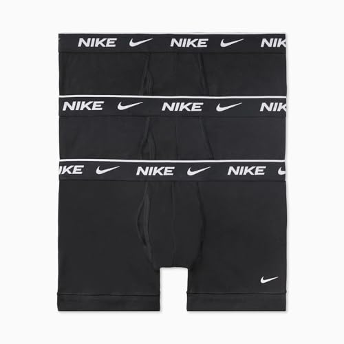 Nike Essential Cotton Stretch Trunk, Dri-FIT 3Pk, Black/Black/Black, Small