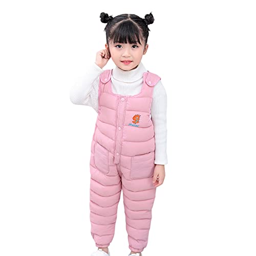 sfdgfhyf 2-9 Years Little Girls Boys Solid Snow Pants Thick Winter Warm Kids Pants Girl Activewear Clothes Snow Wear Outfits
