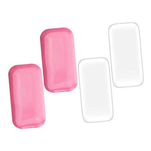 DEARMAMY 4 Pegatinas De Silicona Para Pestañas Transparentes Rosas Para Uñas Herramienta Para Injerto De Pestañas Almohadillas De Silicona Estáticas Almohadillas Para La Frente
