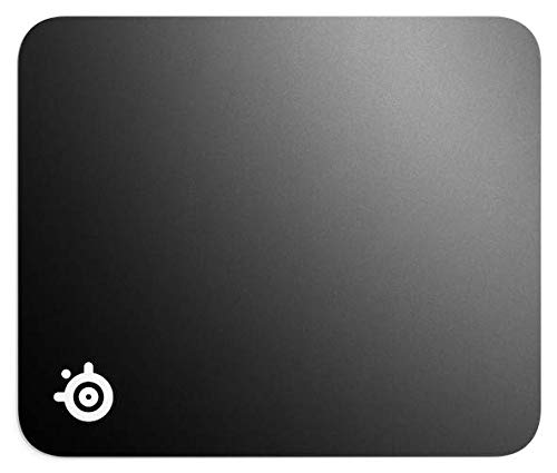 QcK Mouse pad da gioco in tessuto, Superficie microtessuta esclusiva, Ottimizzato per i sensori di gioco, Dimensioni M (320mm x 270mm x 2mm) - Mousepad - Immagine 1