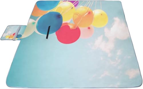 レジャーシート 風船 ピクニック 折りたたみ 撥水 アウトドア クッション マット コンパクト 花見 運動会 キャンプ 遠足 花火大会 ヨガ 座布団 厚手 大判 145x150cm 持ち運び便利