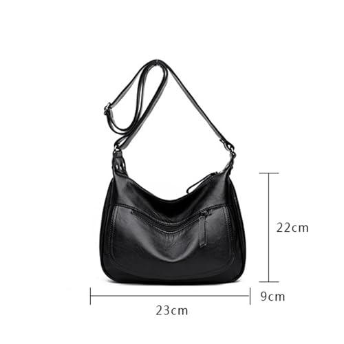 Shoulder bag Genuine Leather Handbags for Middle-aged Women Soft Sheepskin Shoulder Messenger Bag2