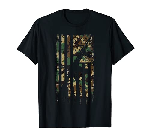 Drapeau américain, armée militaire, cadeau pour homme et femme T-Shirt