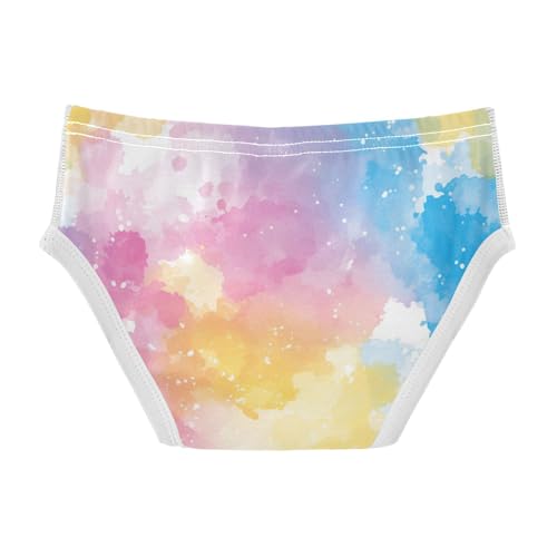 KLL Rainbow Gradient Boys Toddler Pure Cotton Briefs Underwear Breathable Undies2