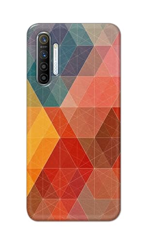 Image of Printed Hard Back Cover Case for Realme XT | Realme X2 | Oppo K5 Back Cover (Crumpled Design) -1111